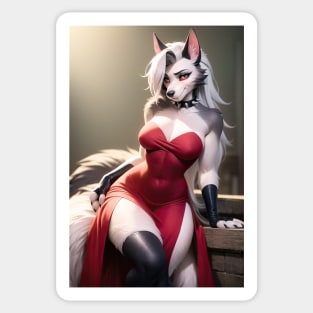 Helluva Boss Loona loona The Wolf (sfw) Classic Sticker